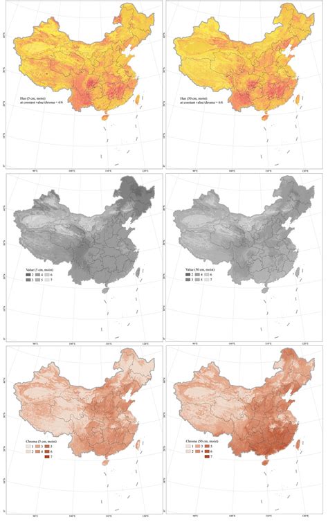 土颜色|中国第一幅高精度土壤颜色地图 